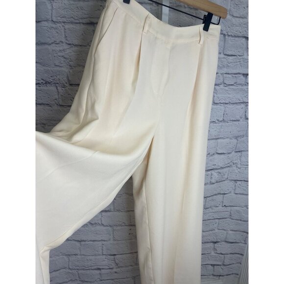 Christian Lacroix Trouser Dress Pants NEW Cream Color Ladies Size MED Wide Leg - Picture 2 of 11